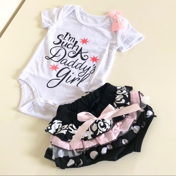 Host Pick 🎉 PatPat Daddy’s Girl One-Piece & Ruffled Bottom Set - Picture 2 of 11